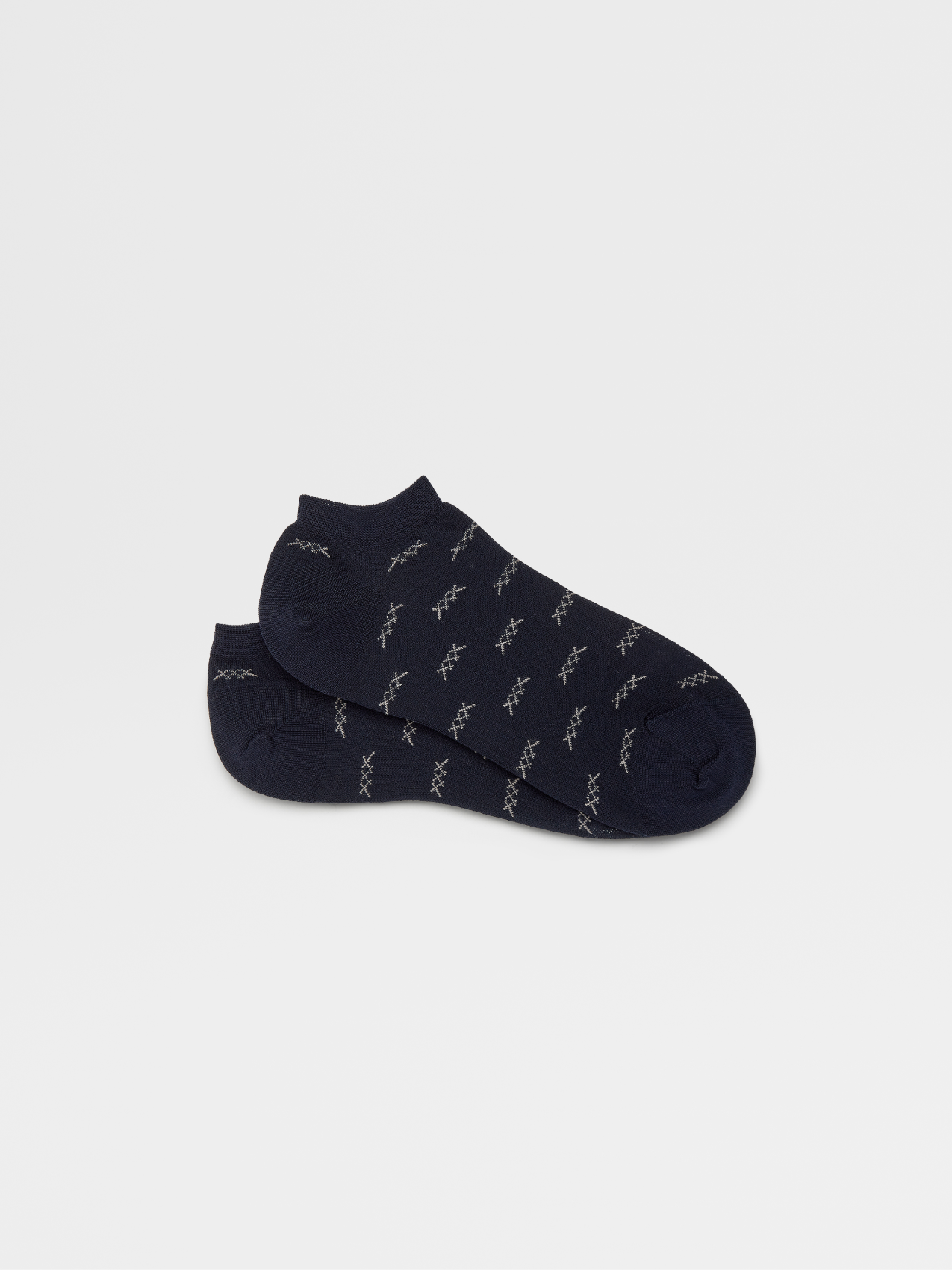 Navy Blue Iconic Triple X Sneaker Socks